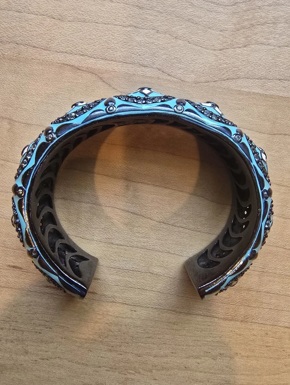 MCL By Matthew Campbell Laurenza Sterling Silver Floral Enamel & Stone Bracelet - Picture 2 of 7
